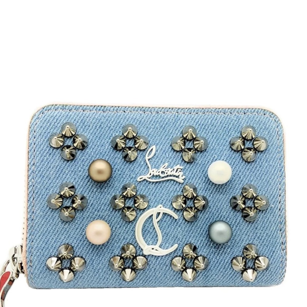 Christian Louboutin studded coin purse